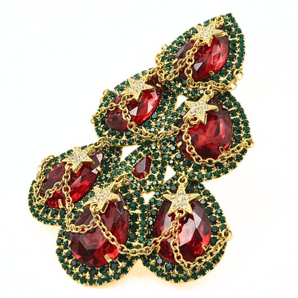 Kirks Folly Limited Edition 027/500 Santa's On His Way Christmas Tree Brooch - Picture 6 of 10